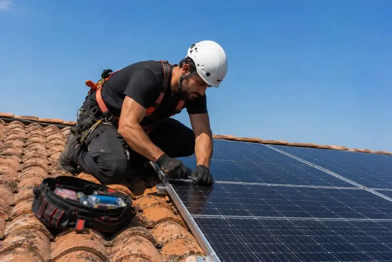 Maintenance et monitoring de panneaux solaires à Escalans