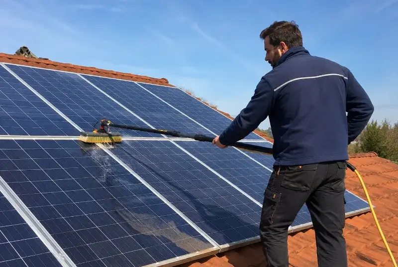 Nettoyage et entretien de panneaux solaires à Escalans